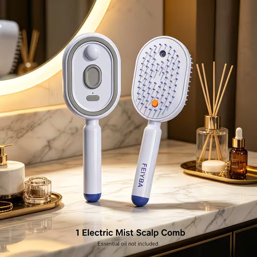 Des cheveux lisses en 5 minutes ! MaBrosseUtile™ Lissante électrique Portable