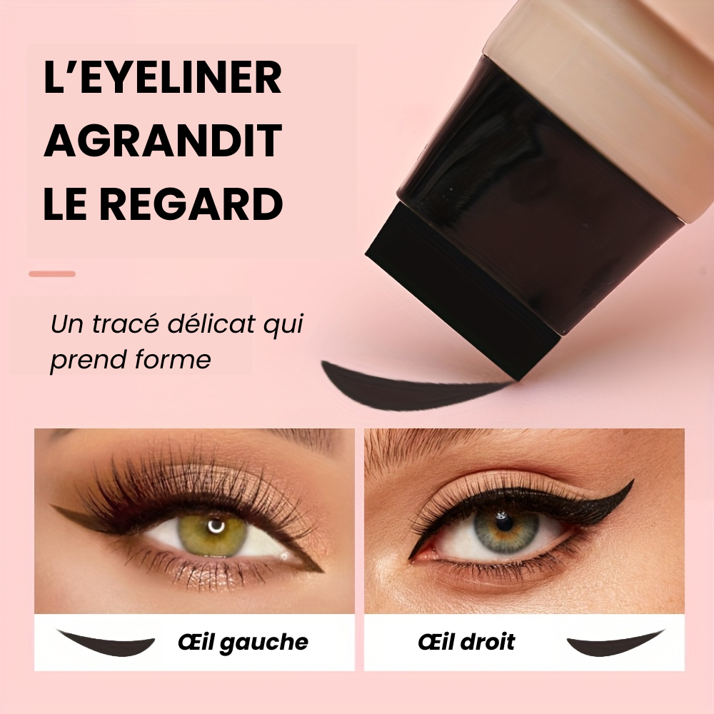 WingSnap™ – Eyeliner Tampon 2-en-1 (Œil Gauche & Droit)