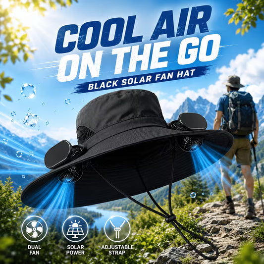 ❄️ De l'air frais partout où vous allez, Chapeau solaire rafraîchissant avec 2 ventilateurs