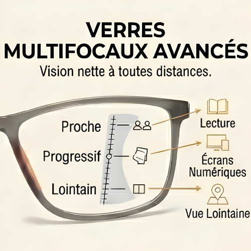 Voyez Net à Toutes Distances — Sans Changer de Lunettes